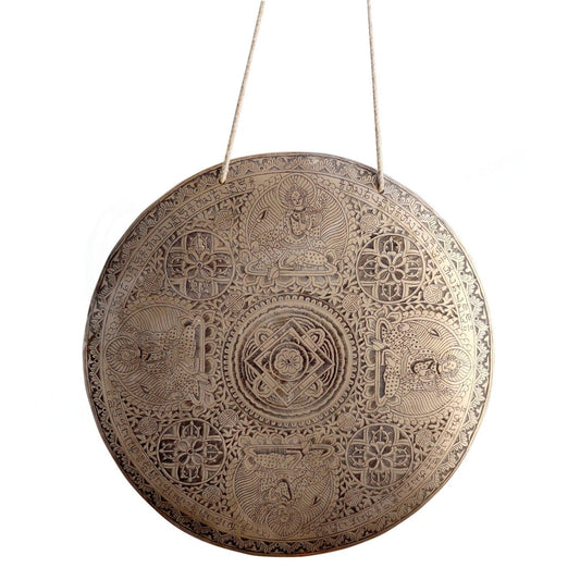 18 Ancient Design Handcrafted Gong - Tara